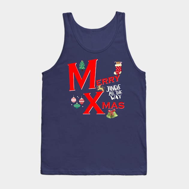 Merry Christmas Jingle all the way Tank Top by fantastic-designs